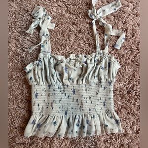 Aritzia Wilfred Floral Tank Top